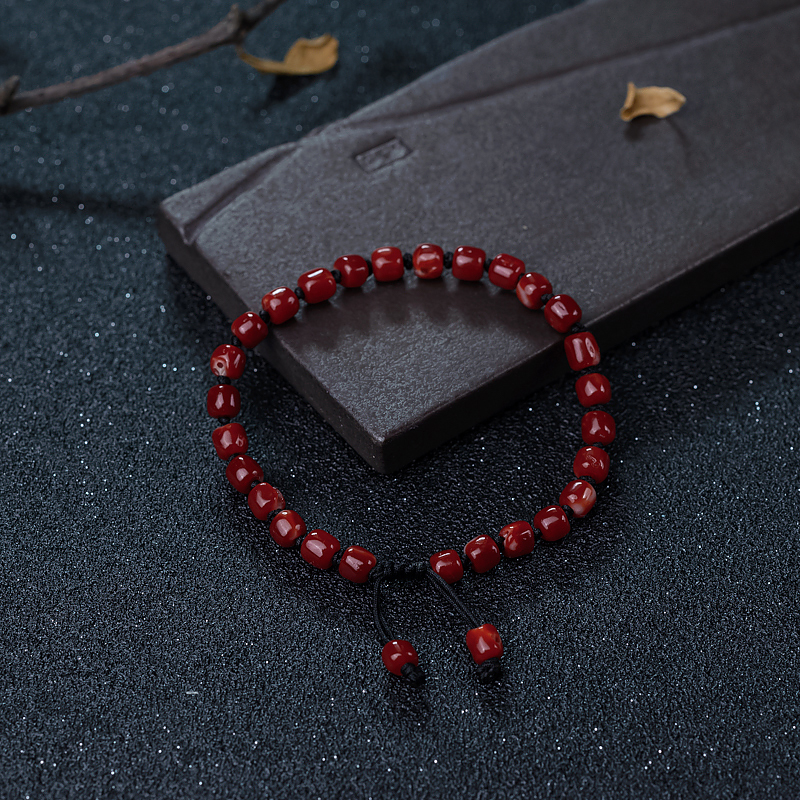 阿卡正红珊瑚手串-红掌柜