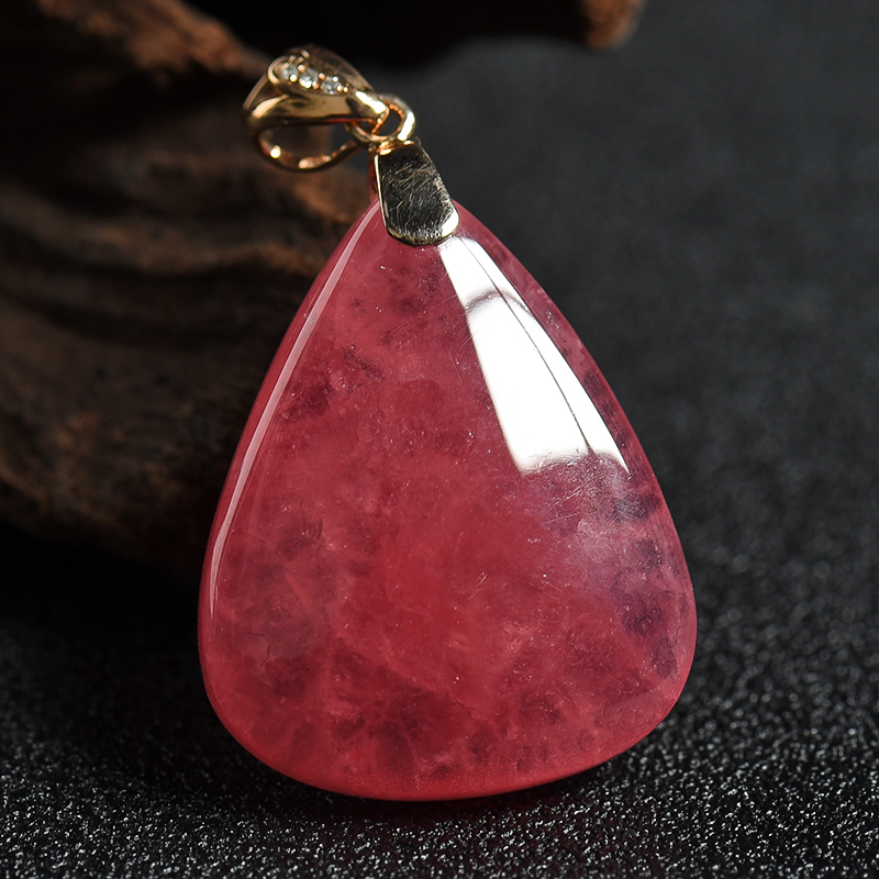 红纹石水滴吊坠 - 红掌柜
