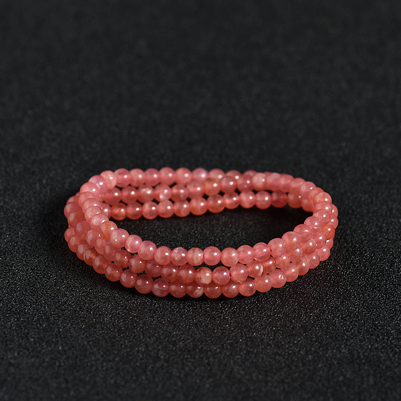 阿根廷4.5mm红纹石手链-红掌柜