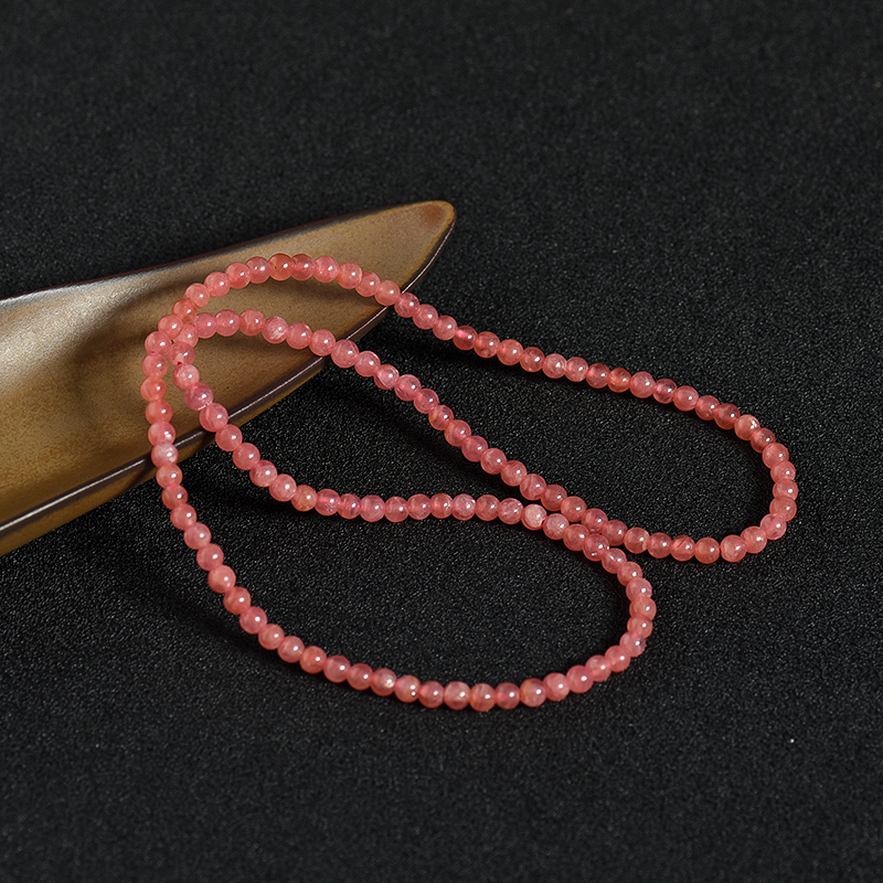 天然4.5mm红纹石手链-红掌柜