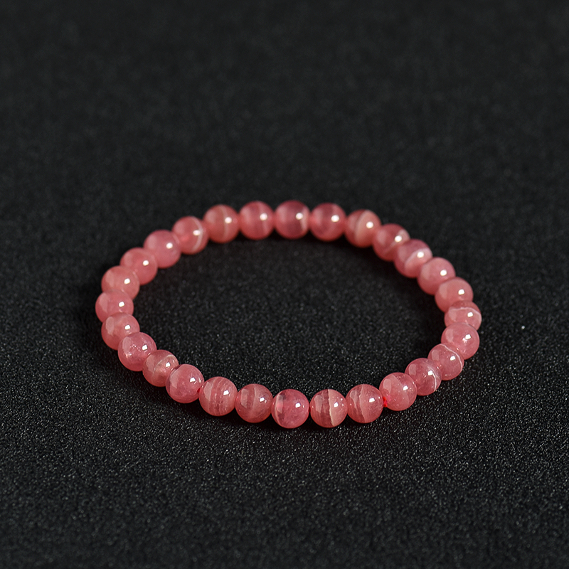 阿根廷6.5mm红纹石手链-红掌柜