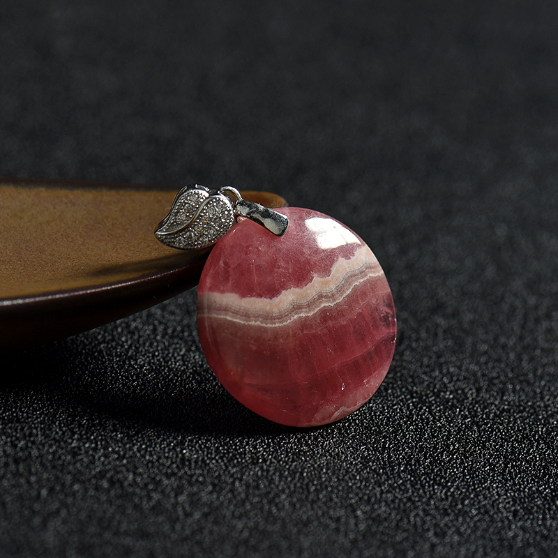 阿根廷红纹石随形吊坠-红掌柜