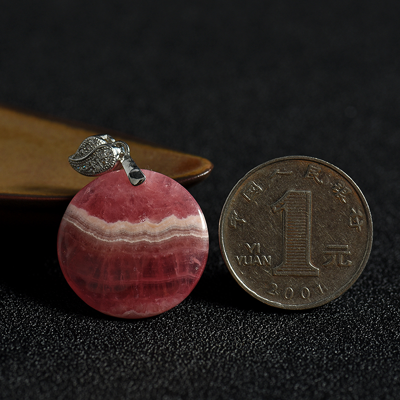 天然红纹石吊坠-红掌柜