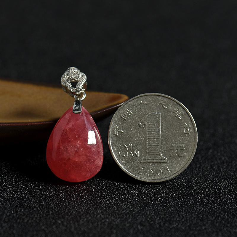 天然红纹石吊坠-红掌柜