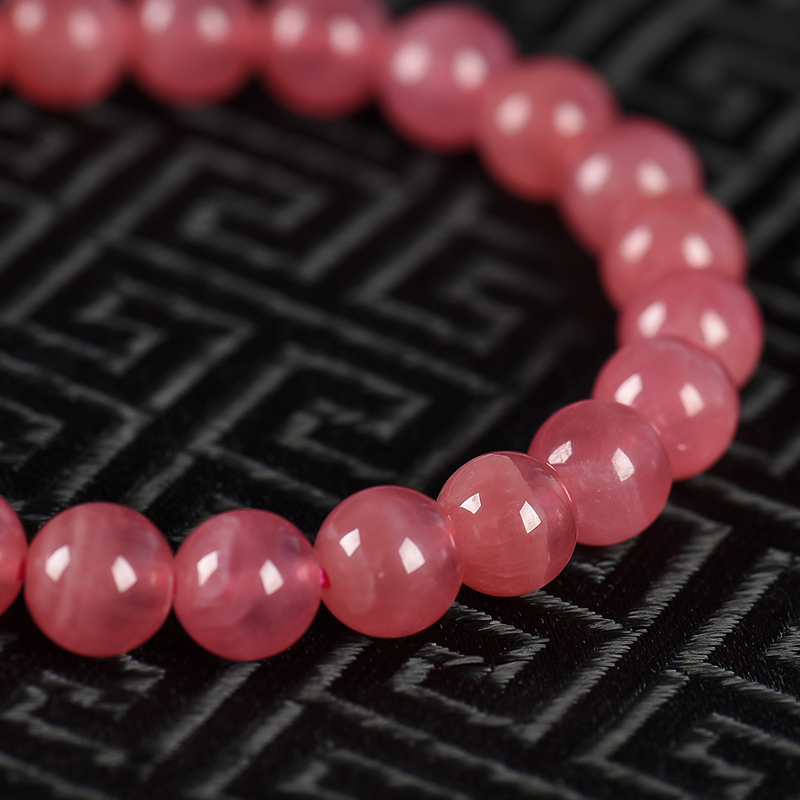  阿根廷红纹石单圈手串-红掌柜