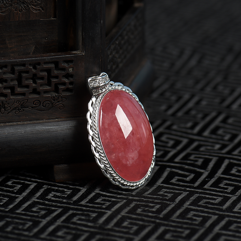 红纹石随形吊坠-红掌柜