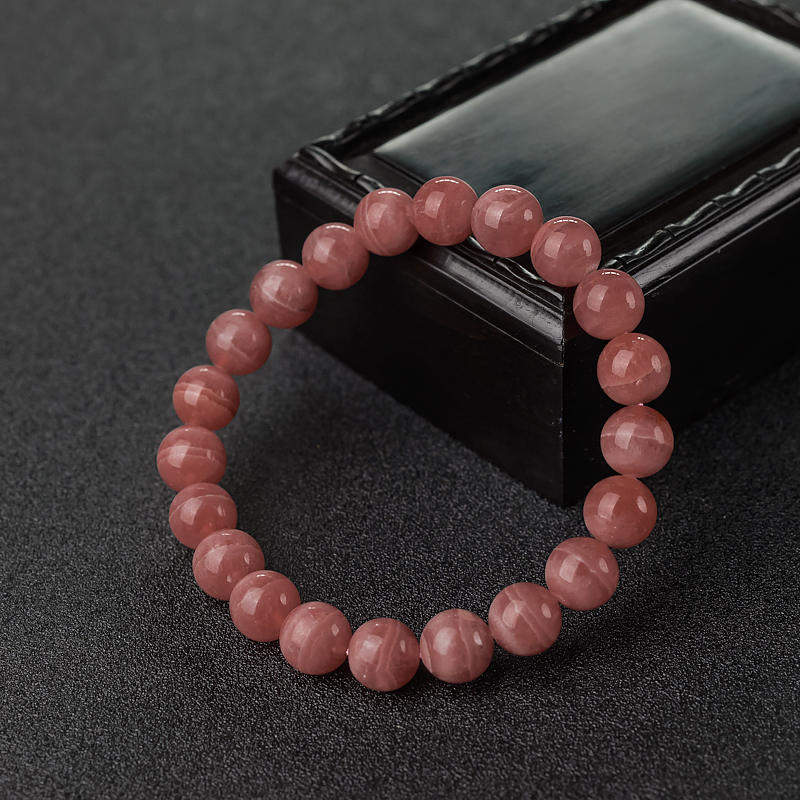 阿根廷天然红纹石手串-红掌柜