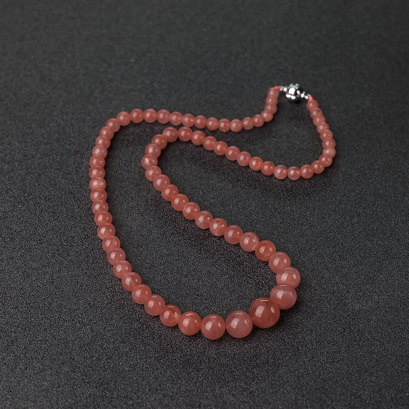 阿根廷天然红纹石塔链-红掌柜