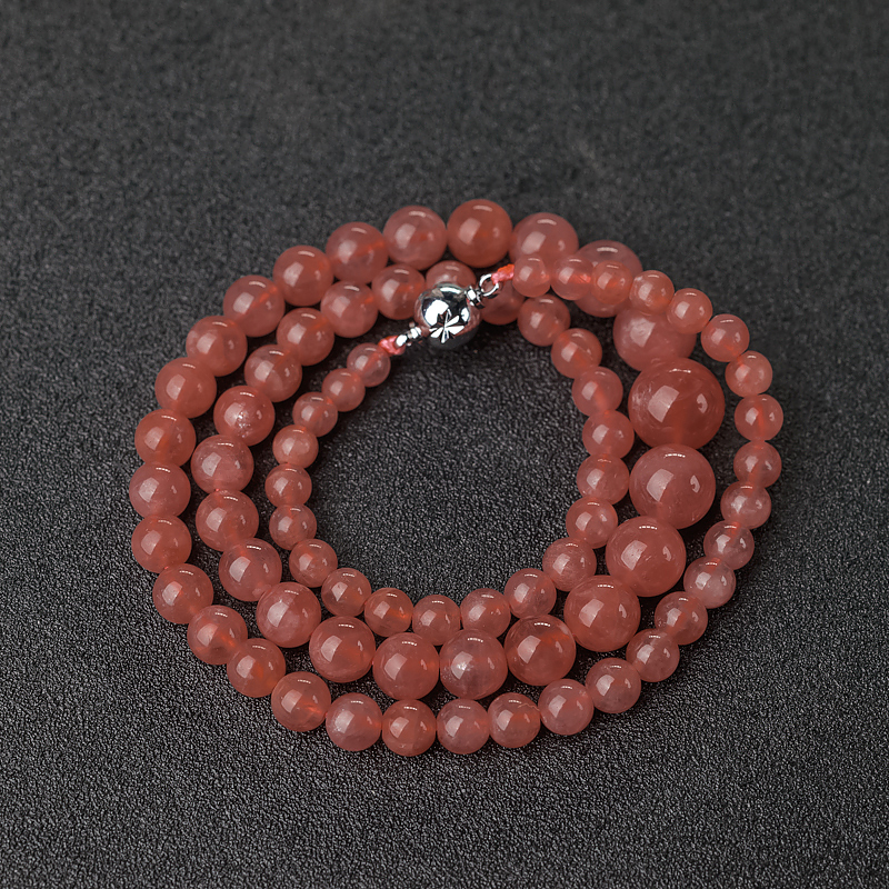 阿根廷天然红纹石项链-红掌柜