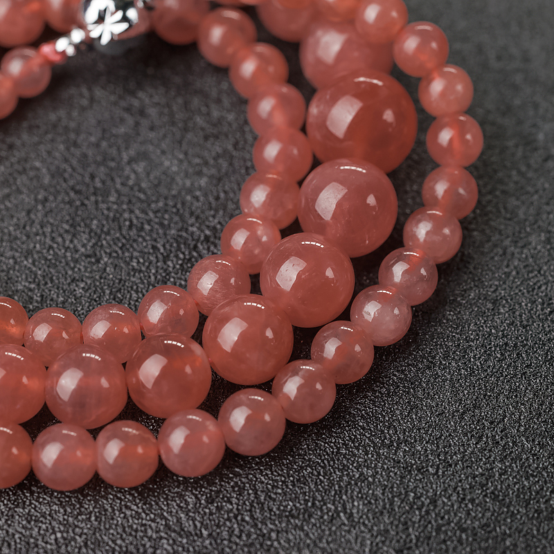 天然红纹石项链-红掌柜