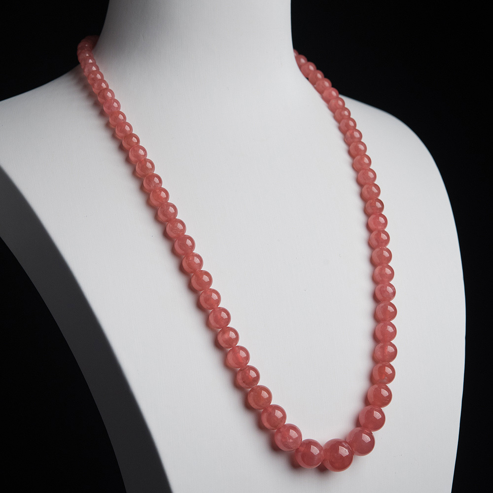 天然红纹石塔链-红掌柜