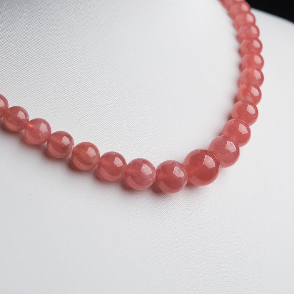 阿根廷天然红纹石塔链-红掌柜