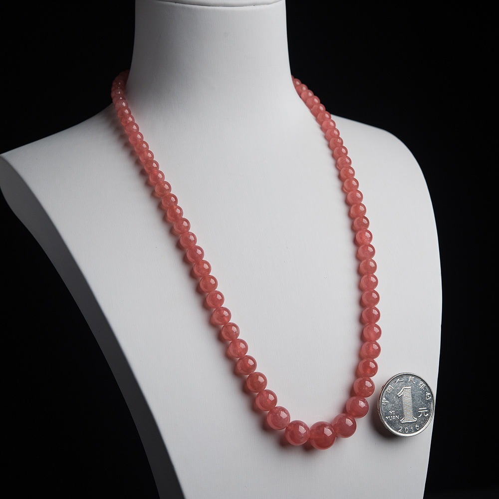 天然红纹石塔链-红掌柜