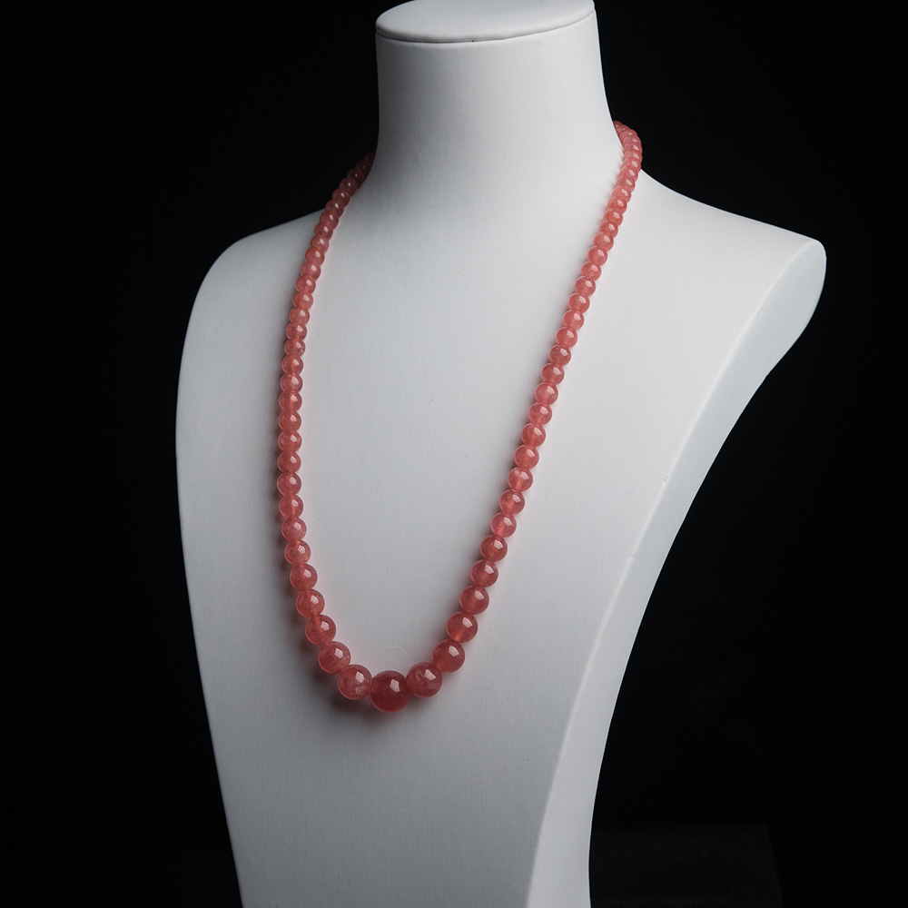 天然红纹石塔链-红掌柜