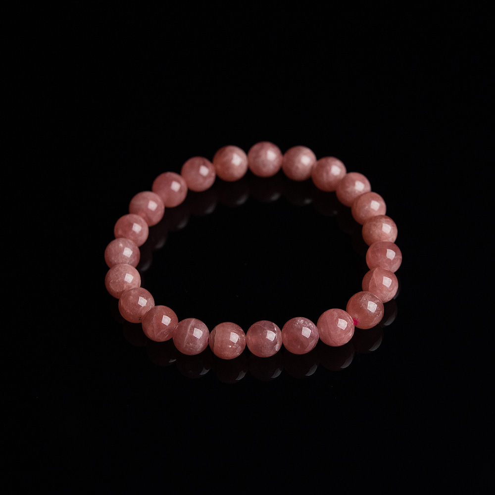 8mm红纹石单圈手串-红掌柜