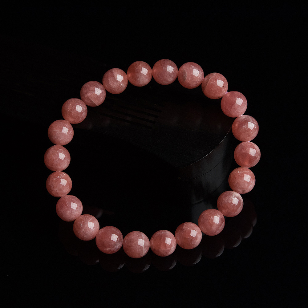 9mm红纹石单圈手串-红掌柜