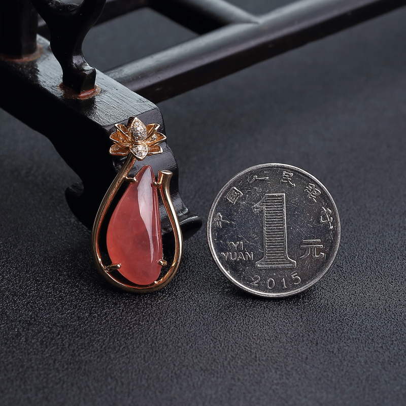 红纹石随形吊坠-红掌柜