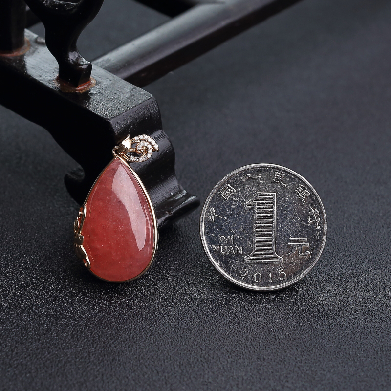 红纹石水滴吊坠-红掌柜