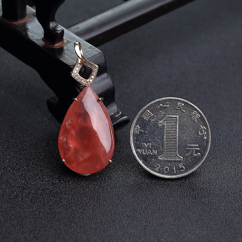 红纹石水滴吊坠-红掌柜
