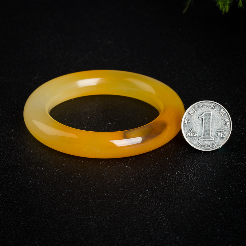 云南黄龙玉圆镯-红掌柜