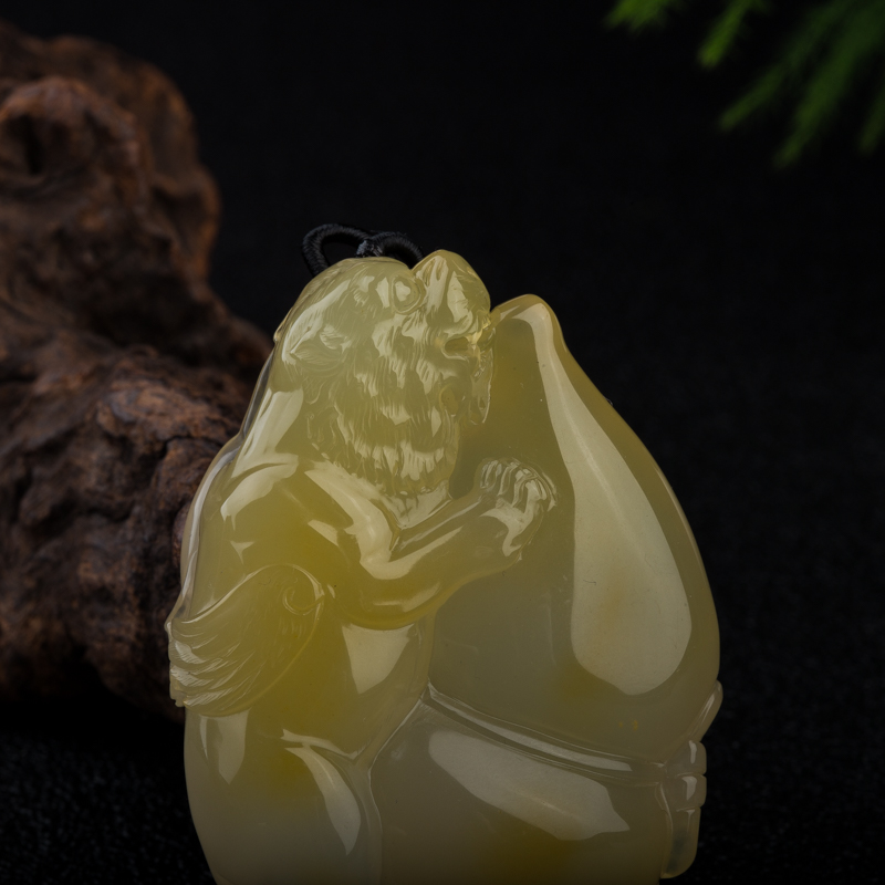 黄龙玉福禄寿吊坠-红掌柜