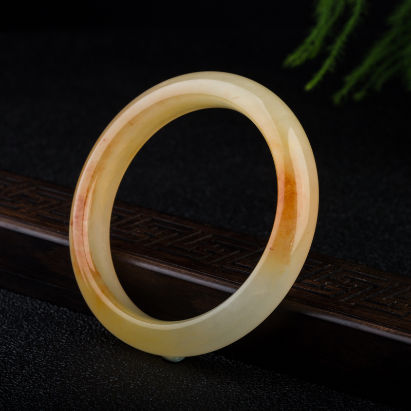 山料黄龙玉手镯-红掌柜