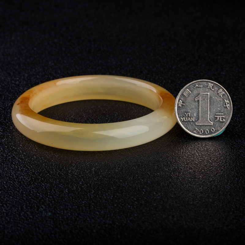 云南龙陵黄龙玉手镯-红掌柜