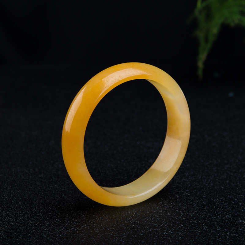 山料黄龙玉平安对镯-红掌柜