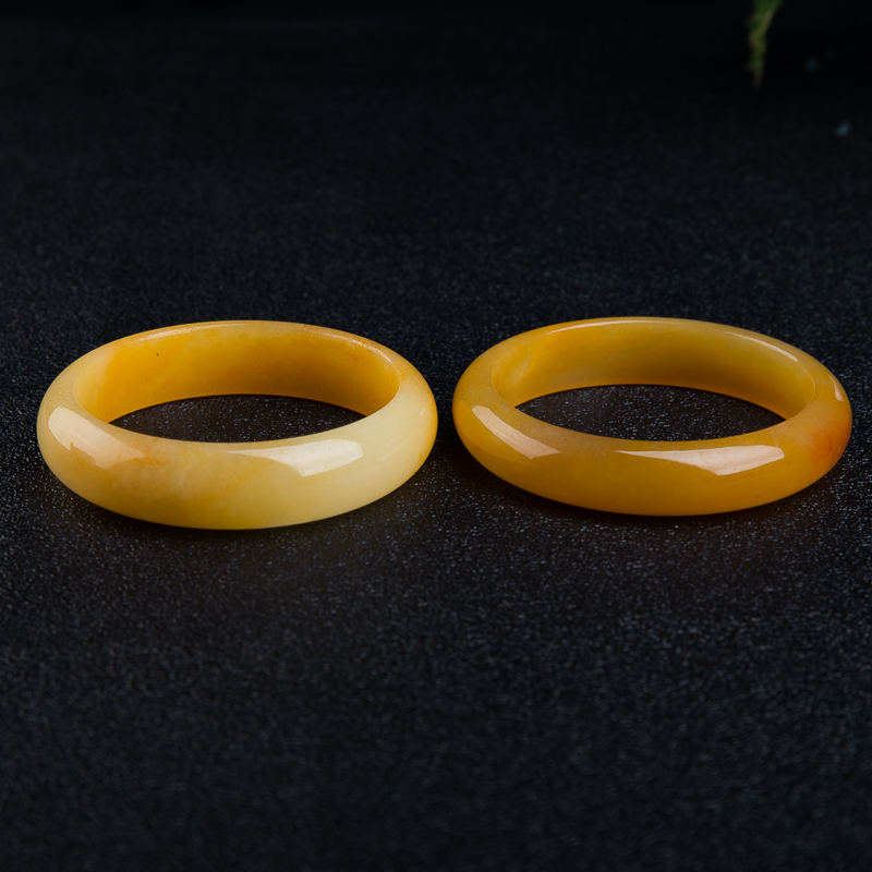 黄龙玉平安对镯-红掌柜