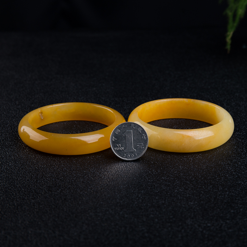保山黄龙玉平安对镯-红掌柜