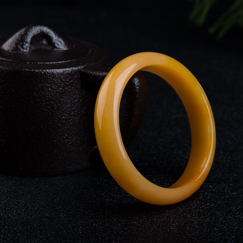 黄龙玉平安镯-红掌柜