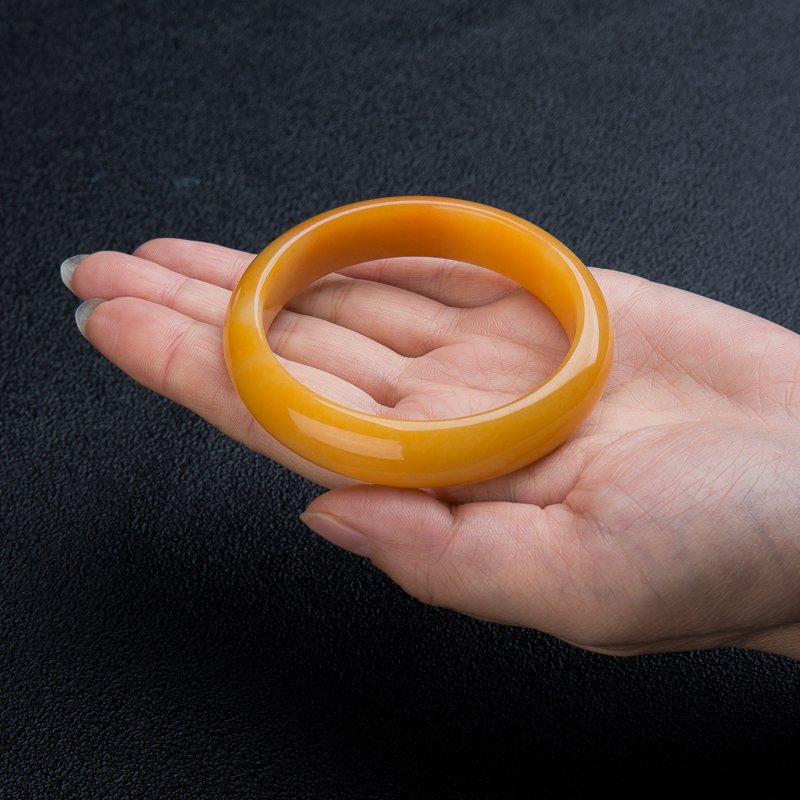 黄龙玉平安镯-红掌柜