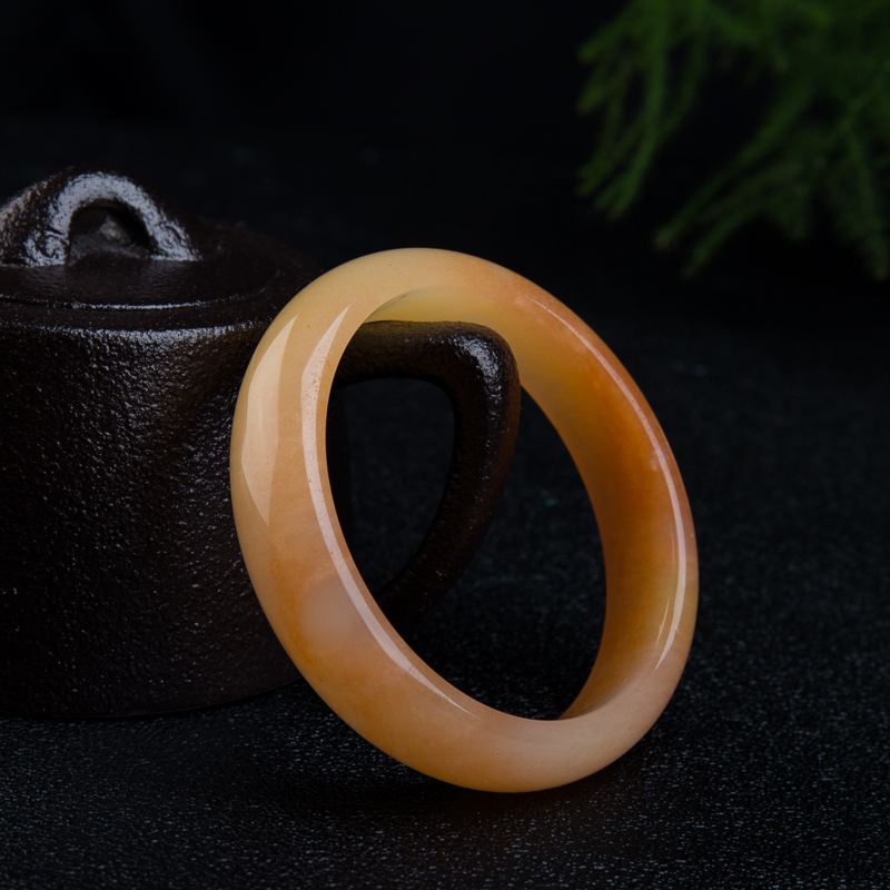 黄龙玉平安镯-红掌柜