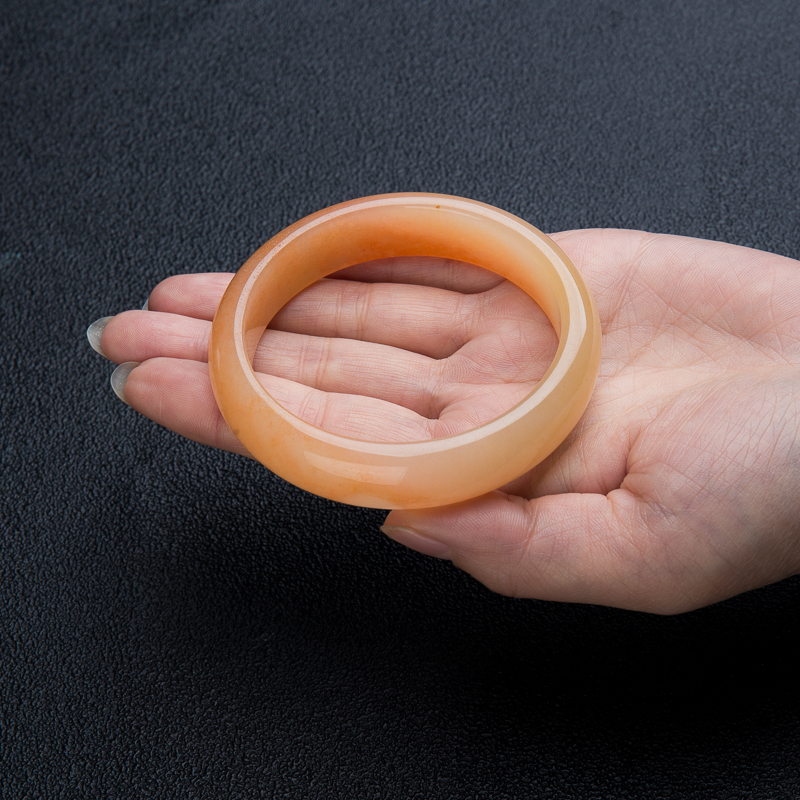 黄龙玉平安镯-红掌柜