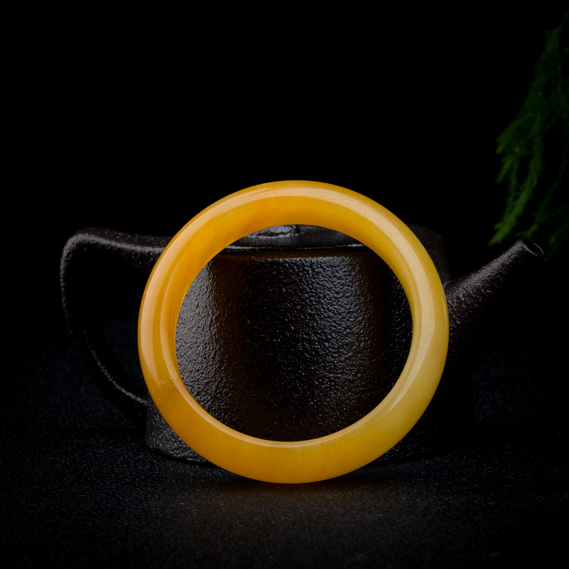 山料黄龙玉平安镯-红掌柜