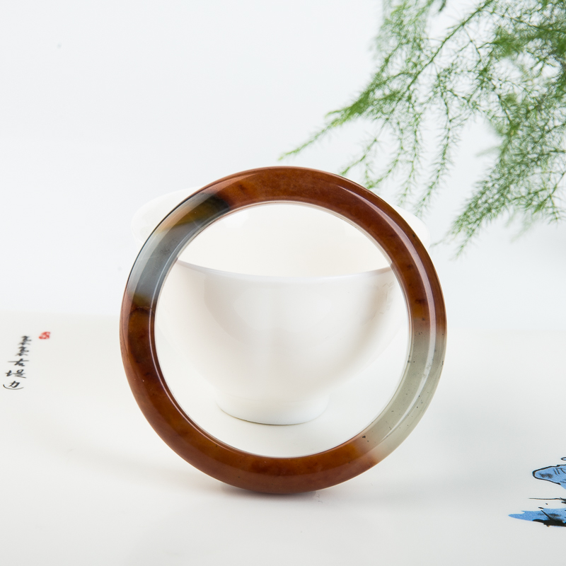 山料黄龙玉平安镯-红掌柜