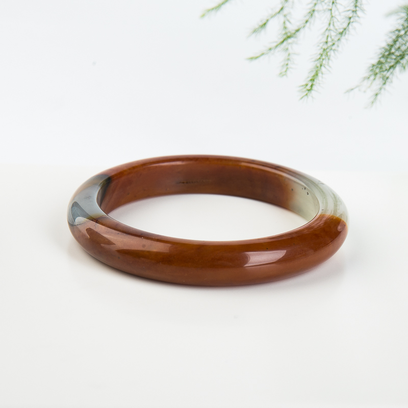 黄龙玉平安镯-红掌柜