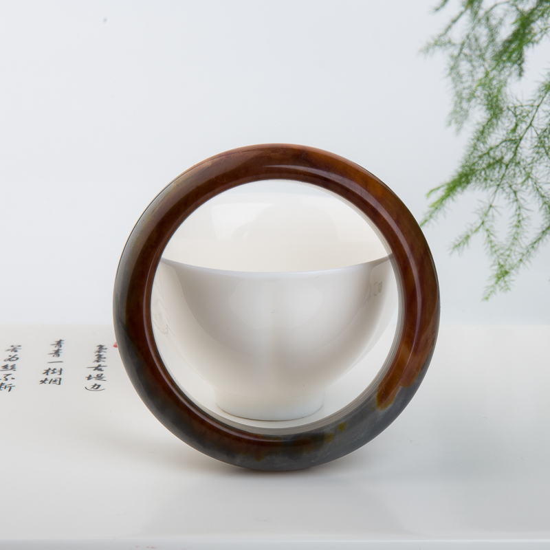 黑金沙料黄龙玉平安镯-红掌柜