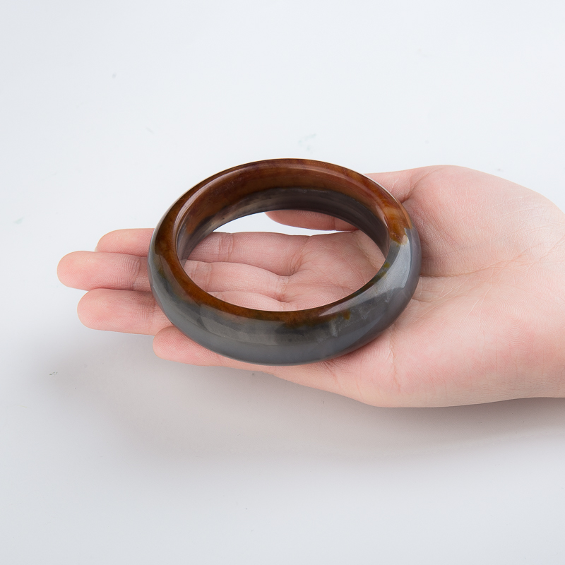 黄龙玉平安镯-红掌柜