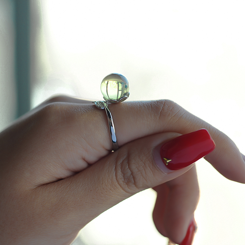 3A蓝珀戒指 - 红掌柜珠宝