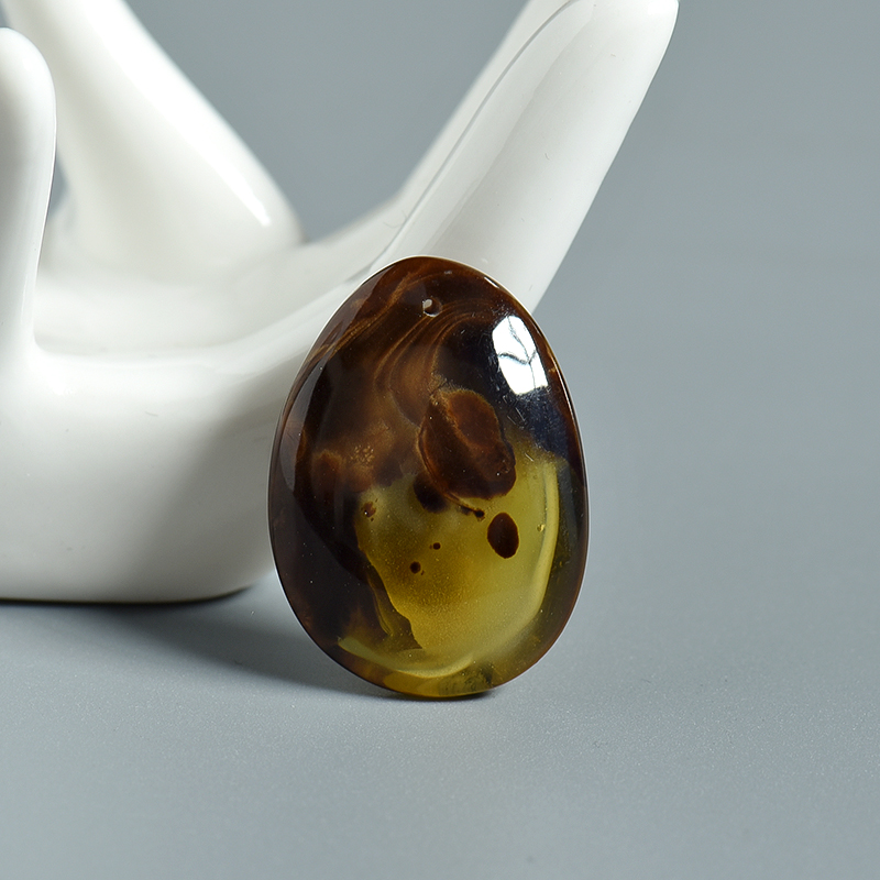 天然缅甸精品根珀吊坠-红掌柜