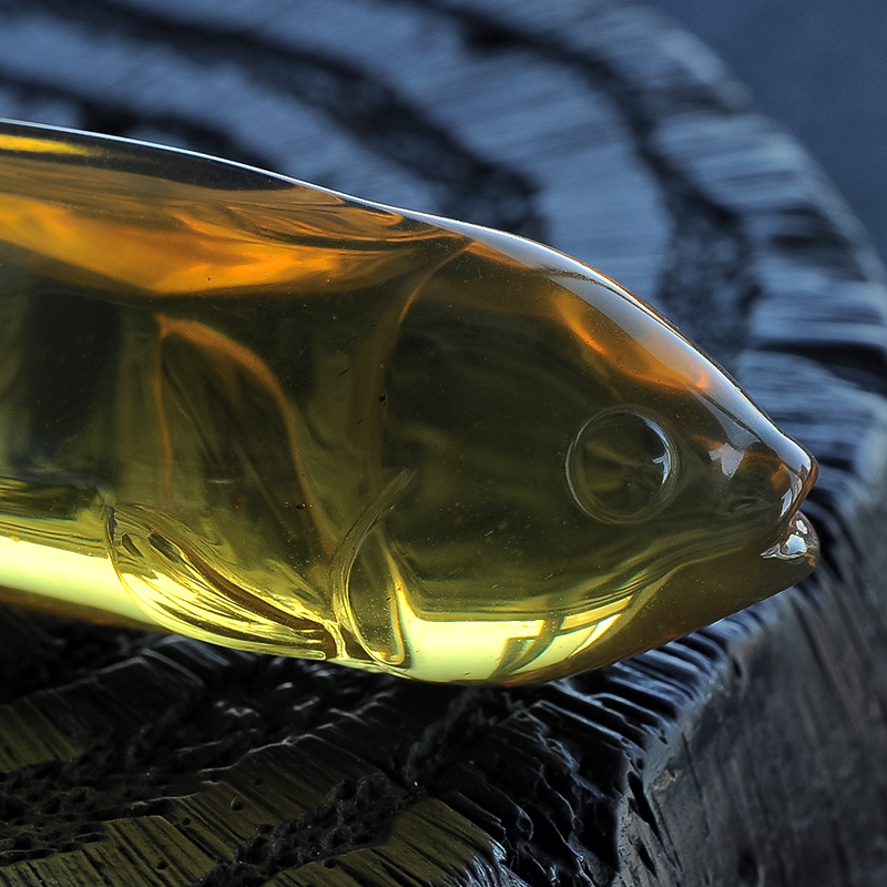 金珀鱼挂坠- 红掌柜