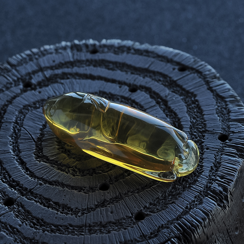 缅甸金珀挂坠- 红掌柜