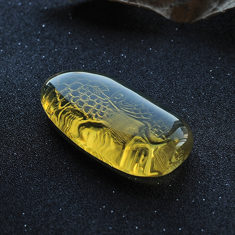 墨西哥蓝珀虎牌挂件-红掌柜