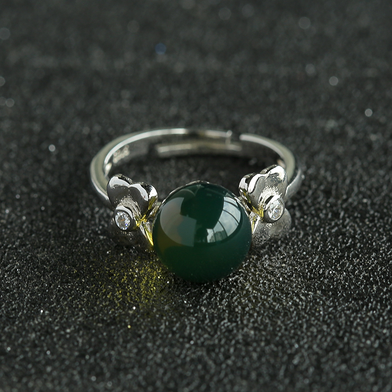 天然蓝珀戒指-红掌柜