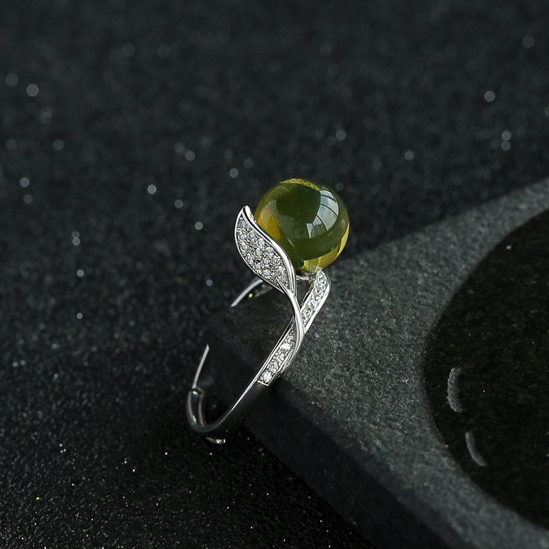 蓝珀戒指-红掌柜