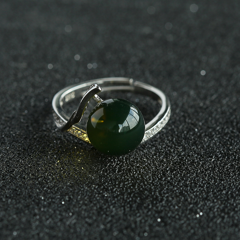 天然蓝珀戒指-红掌柜