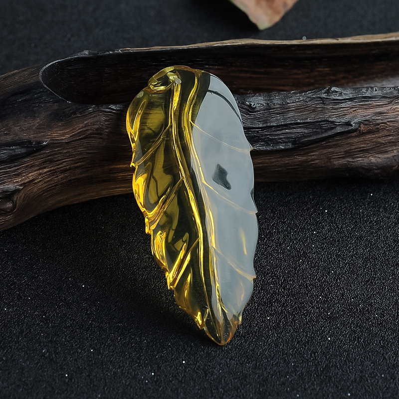 墨西哥蓝珀挂坠-红掌柜