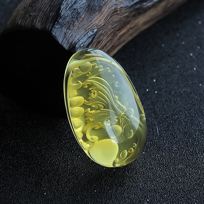 墨西哥金珀蝴蝶挂件-红掌柜