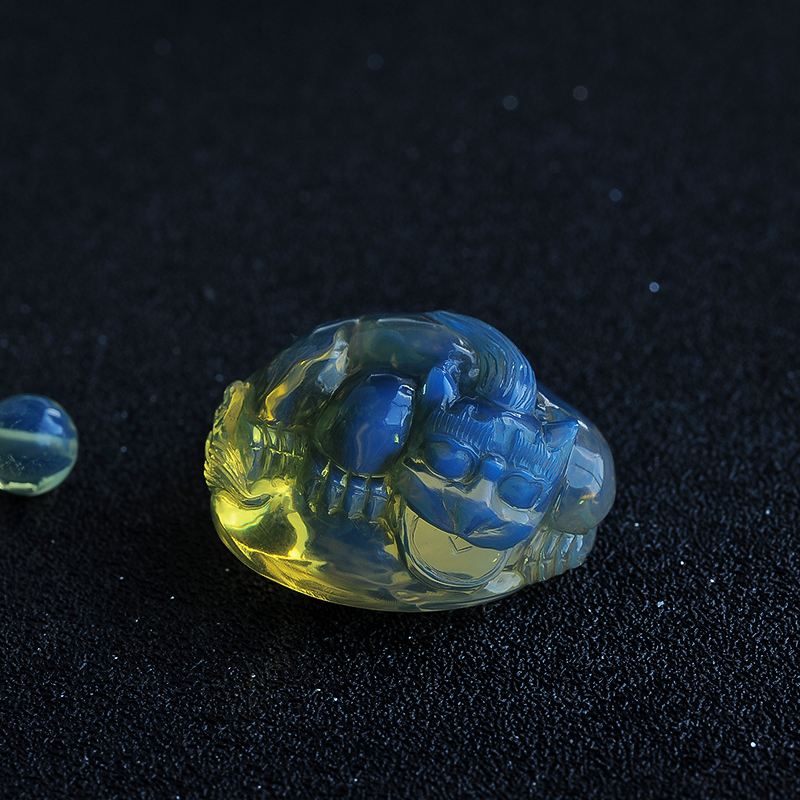 蓝珀貔貅挂坠-红掌柜